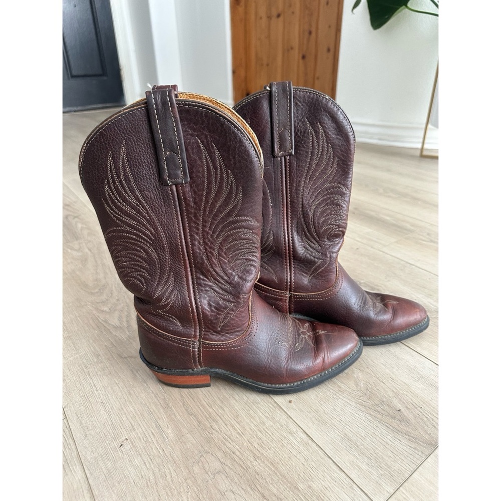 Brown Leather Cowboy Boots